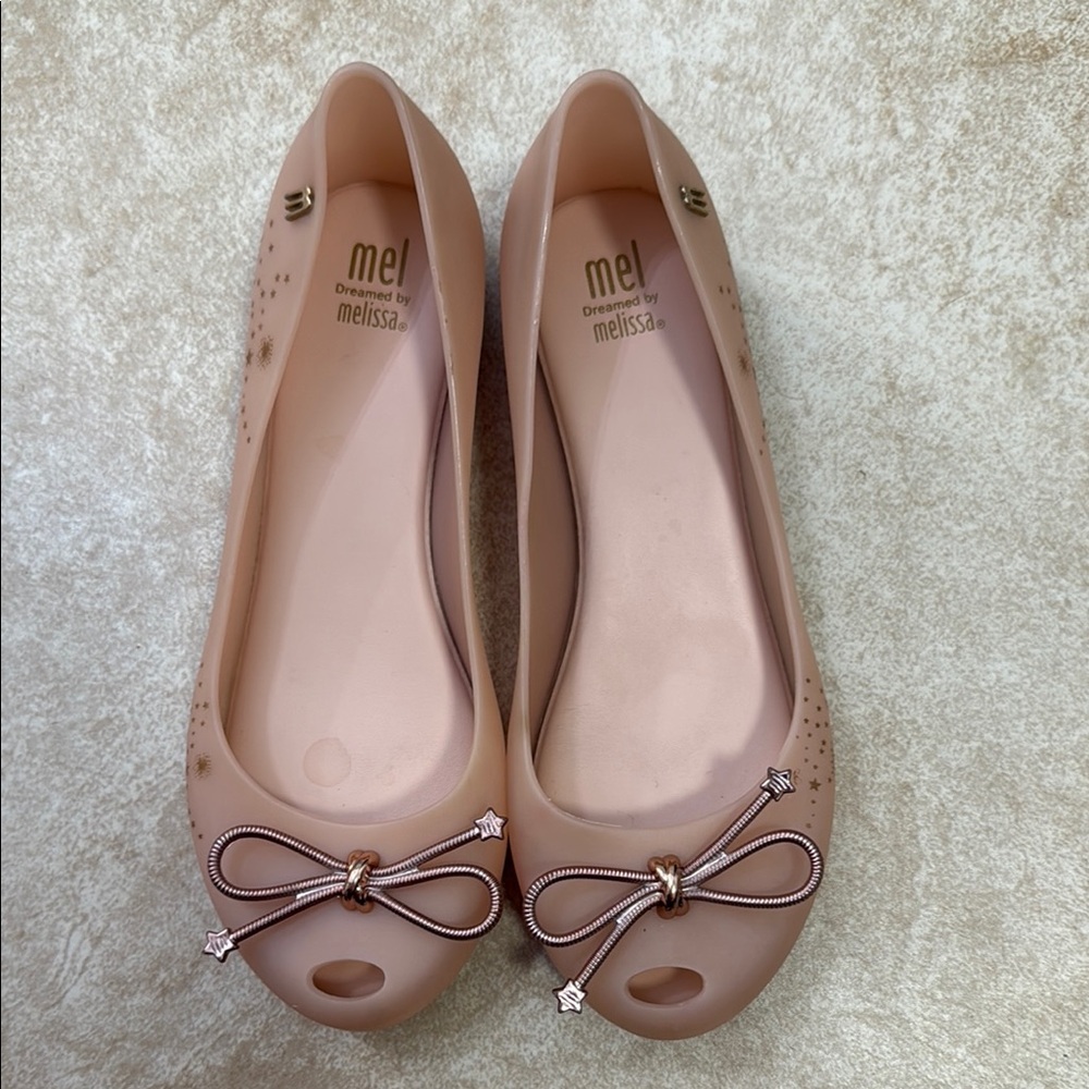 Mini Melissa Girl Pink Ballet Flats 4